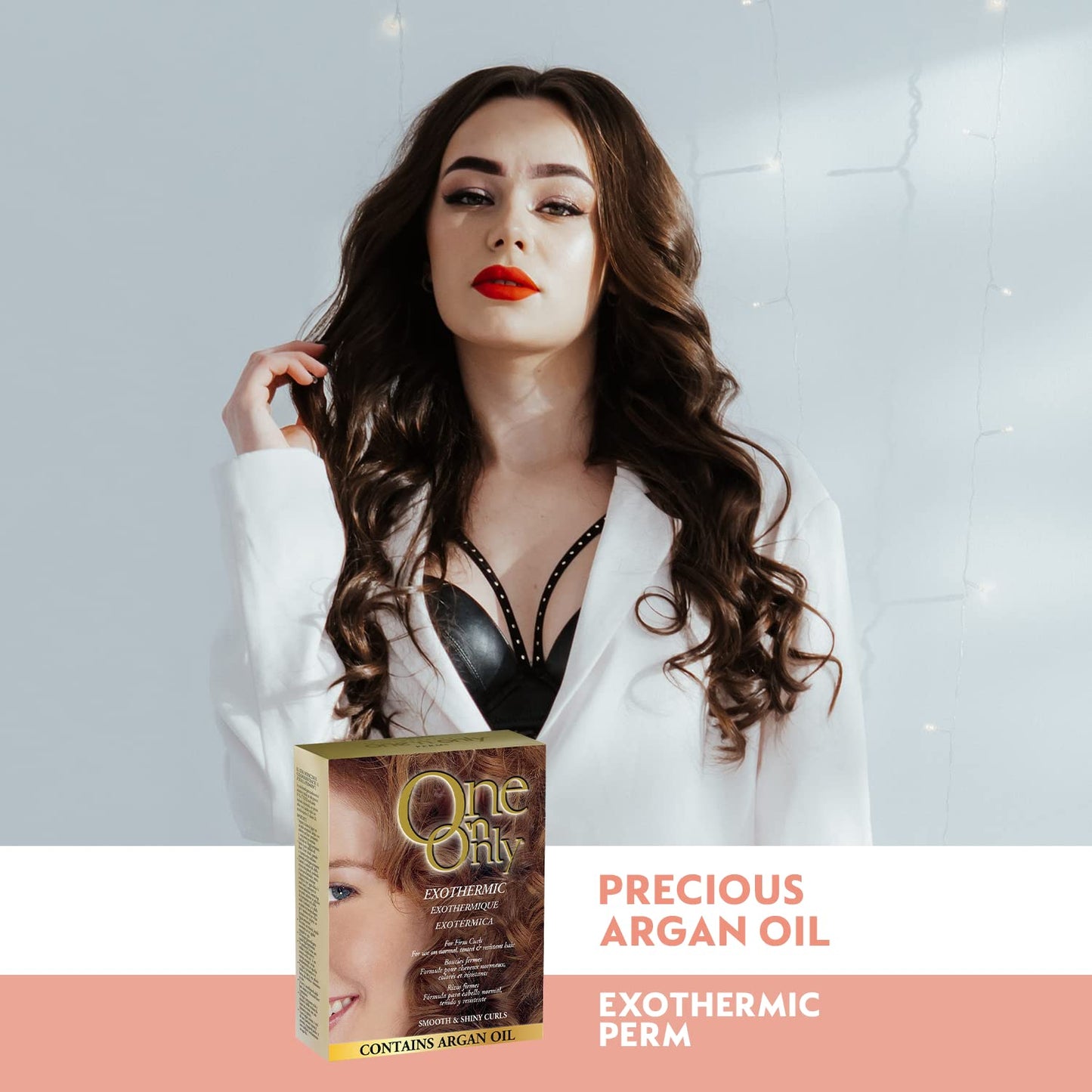 One 'n Only Moisturizing Alkaline Perm with Argan Oil, Moderate to Firm Curls, Fresh Scent, True-to-Rod Size Curls, Leaves Hair Shiny, Moisturized, and Manageable,