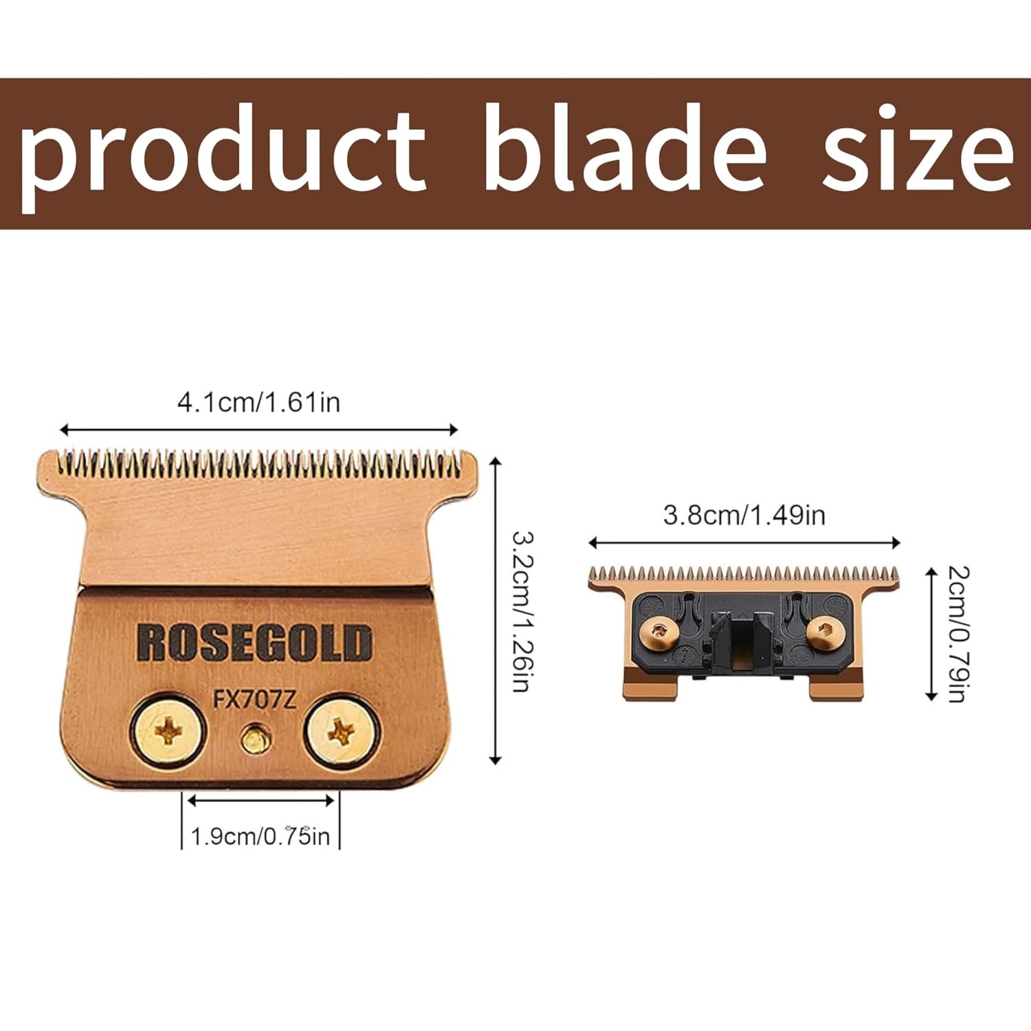 BaByliss PRO FX707Z Replacement Trimmer Blades for FX787 & FX726 - DLC 2.0 (1 Pc)