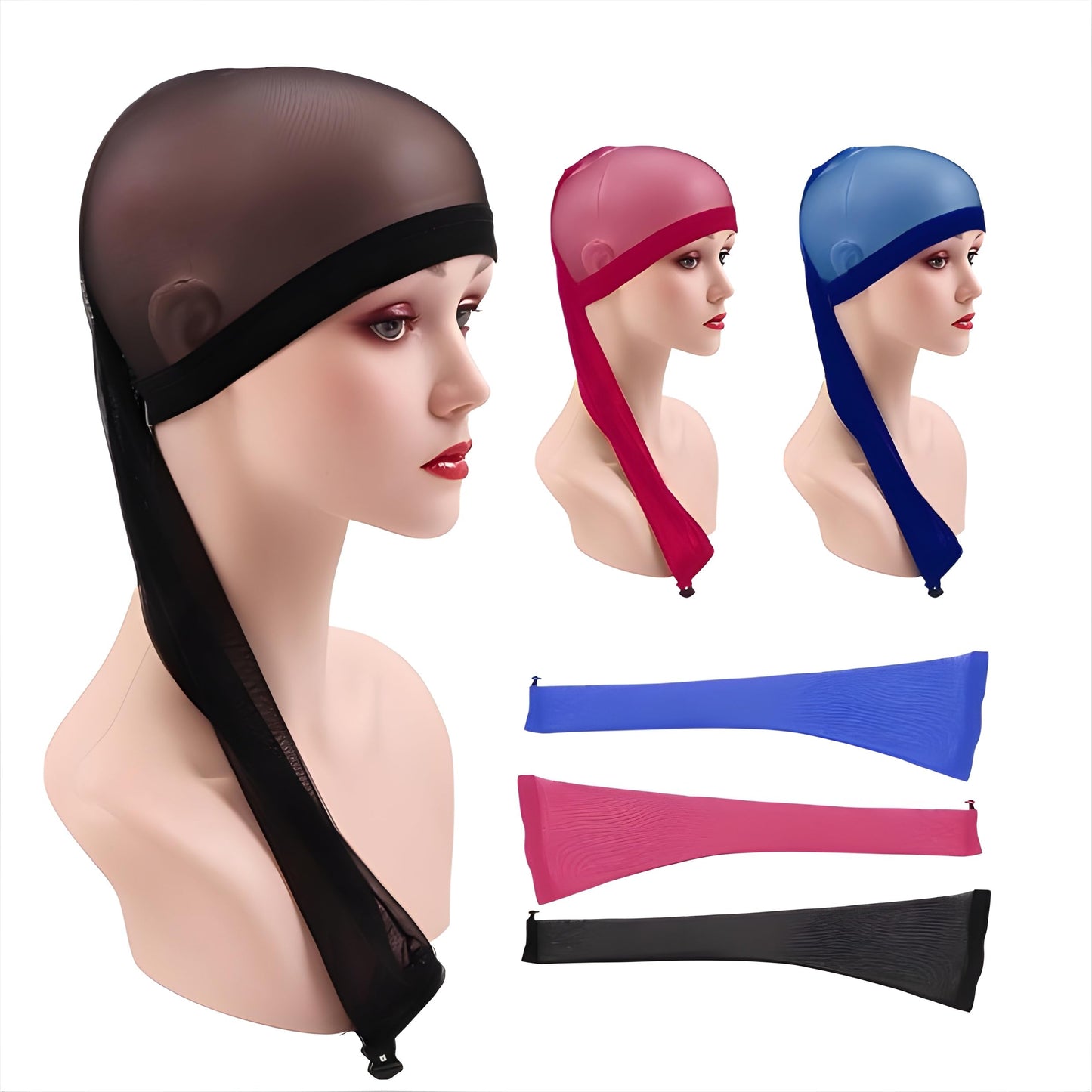 Hair Weave sleeve for locs, Hair Sleeves For Locs Women, Hairweave Sleeve For Locs With Drawstring, It Has Both Hair Care Functions, Is Light To Carry, And Can Be Stretched Flexibly (Black)
