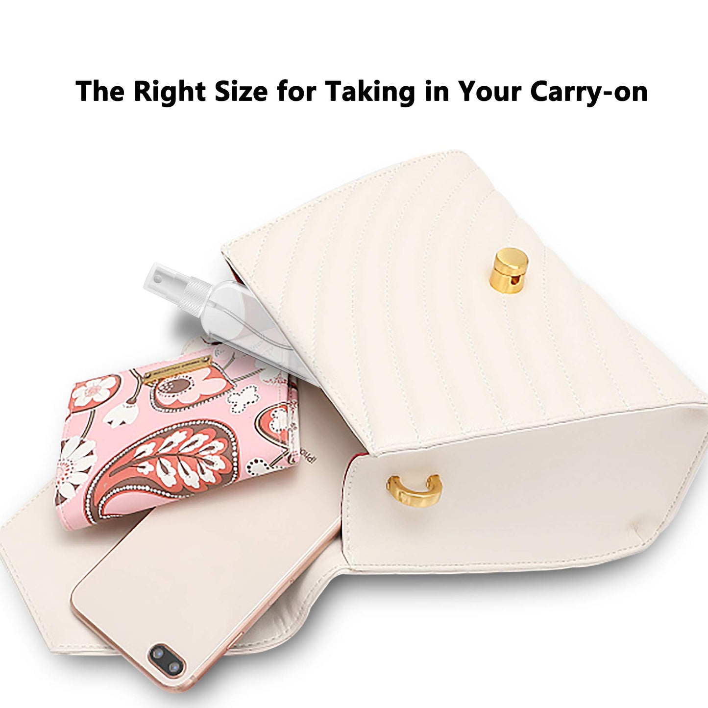 ZEROFIRE 2 Pack Spray Bottles 1oz Clear Plastic Empty Refillable Mini Spritzer for Travel, Cleaning, Gardening, Skin Care Atomizer for Essential Oils, Perfume