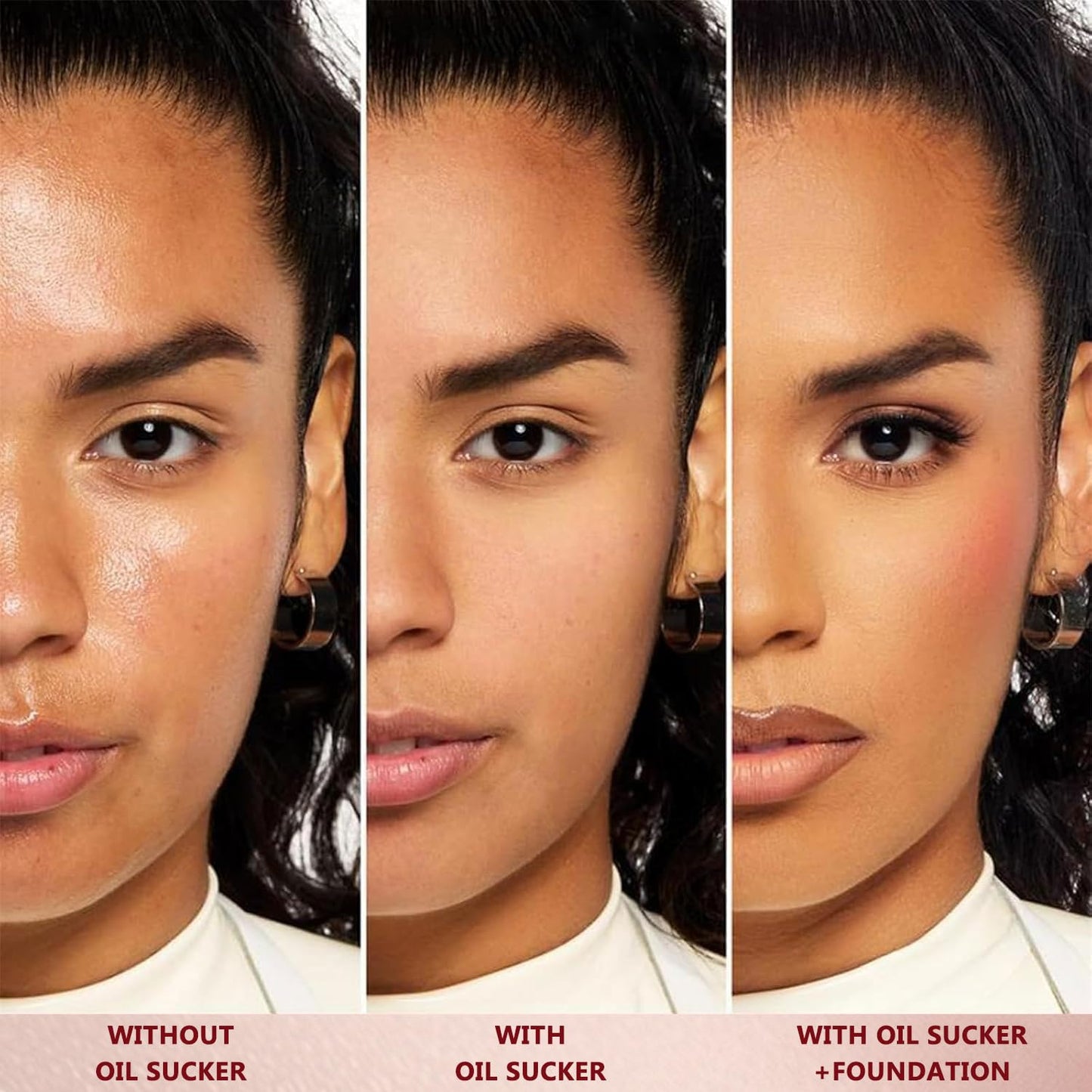 Sweat-Proof Makeup Base,Oil Sucker Extreme Mattifying Alkaline Primer,Pore Minimizing & Shine Control,Long-Lasting Oil-Free Matte Finish (3 pcs, ml)