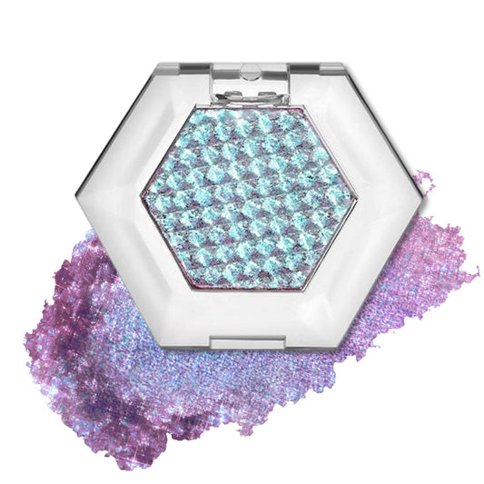 Erinde Chameleon Cream Eyeshadow, Intense Color Shifting Shimmer Eye Shadow Palette Makeup, Highly Pigmented Long Lasting Metallic Sparkle Highlighter, Cruelty-Free, 05 Purple Blue