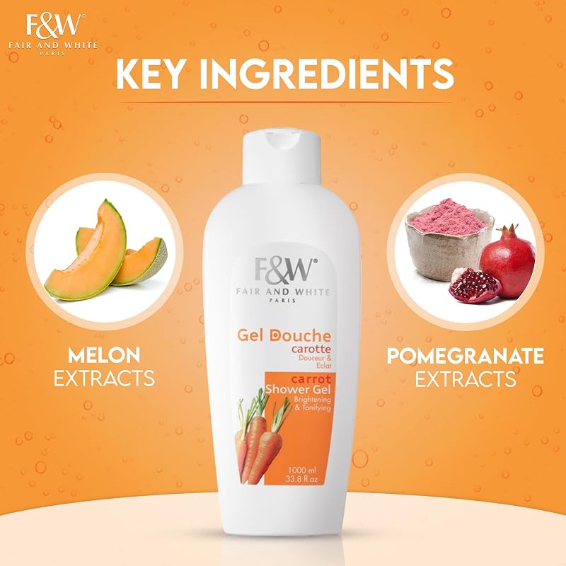 Carrot Tonifying Body Wash 1000ml – Hydrating Brightening Cleanser