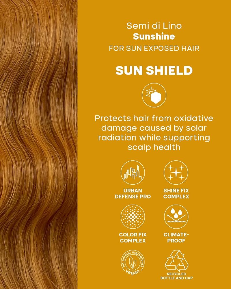 After-Sun Sulfate-Free Shampoo for Sun-Exposed Hair | Alfaparf Milano Semi di Lino Sunshine