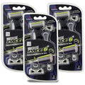 Dorco Pace 6+ Six Blade Disposable Razors with Trimmer – Value Pack (9 Count)
