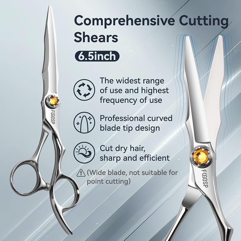 Professional Barber Scissors 6.5' Japan VG10 Fine Cutting Blades Hair