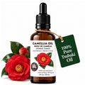 Camellia Oil for Hair & Skin - 2 Fl Oz (60 ml) 100% Pure Japanese Tsubaki Cold-Pressed