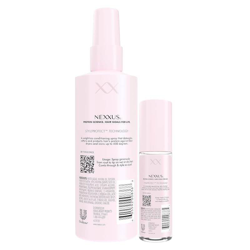 Nexxus Thermal Shield Spray & Ultra Lightweight Hair Oil Bundle