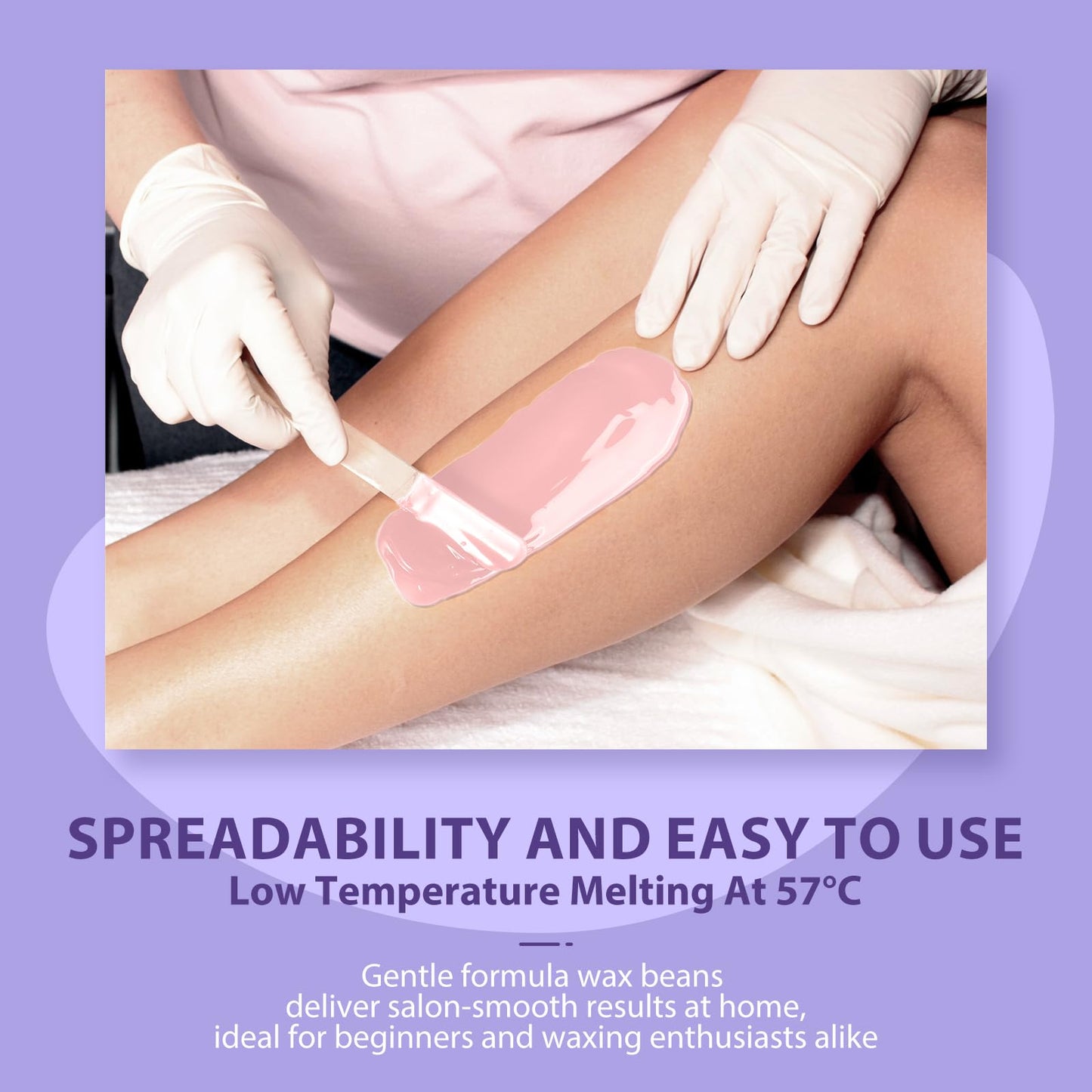 Hard Wax Beads 2LB Waxing Beads: Wax Beads for Sensitive Skin Bikini Wax Beans Brazilian Waxing Face Lip Eyebrow - Bulk Ideal for Salons and Home Use (Pink)