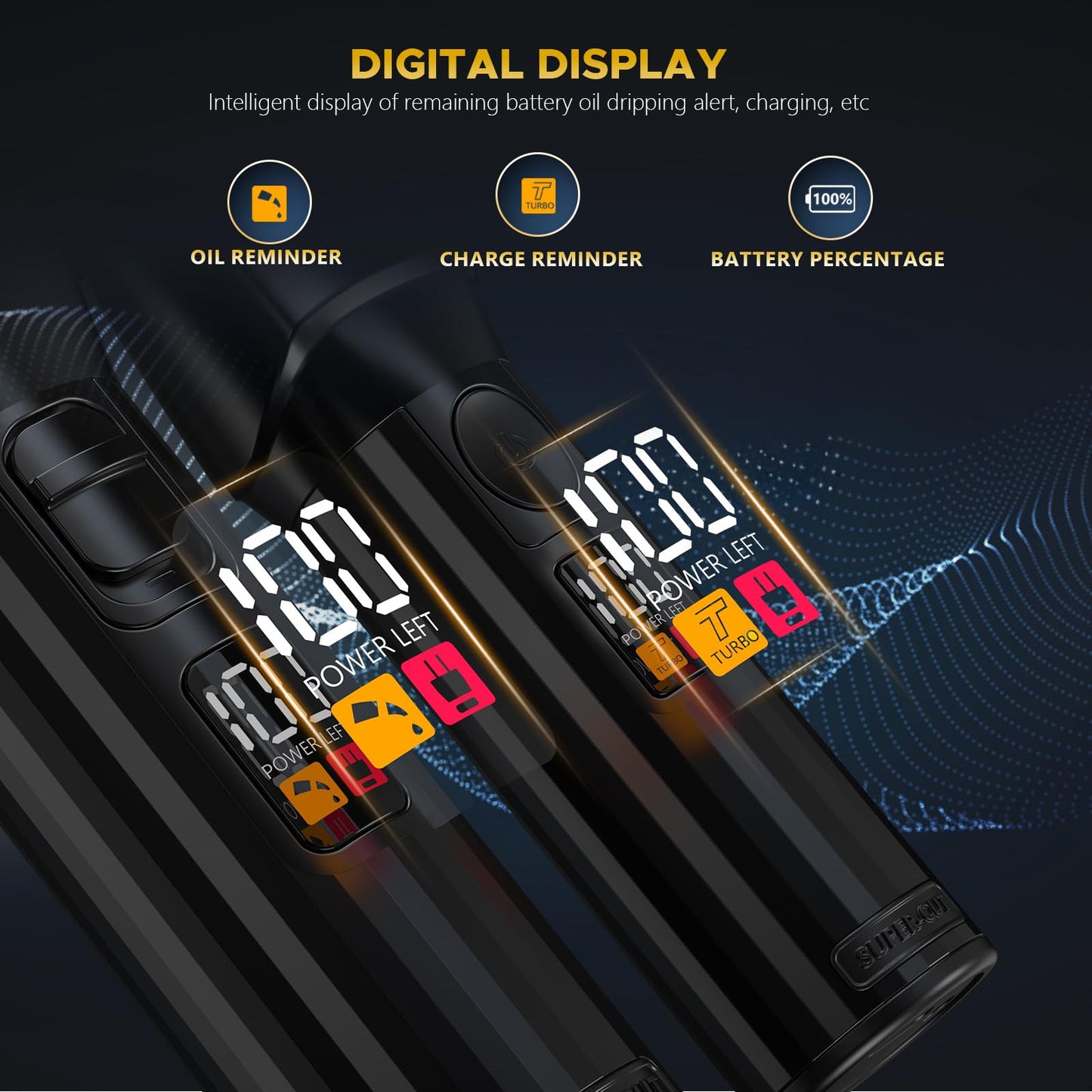 Professional Hair Clippers for Men Cordless Trimmers Kit with LED Display Beard Trimmer for Kid Cordless Beards Trimmer Haircut Grooming Kit Gift for Men Women Barber Kids (Black)