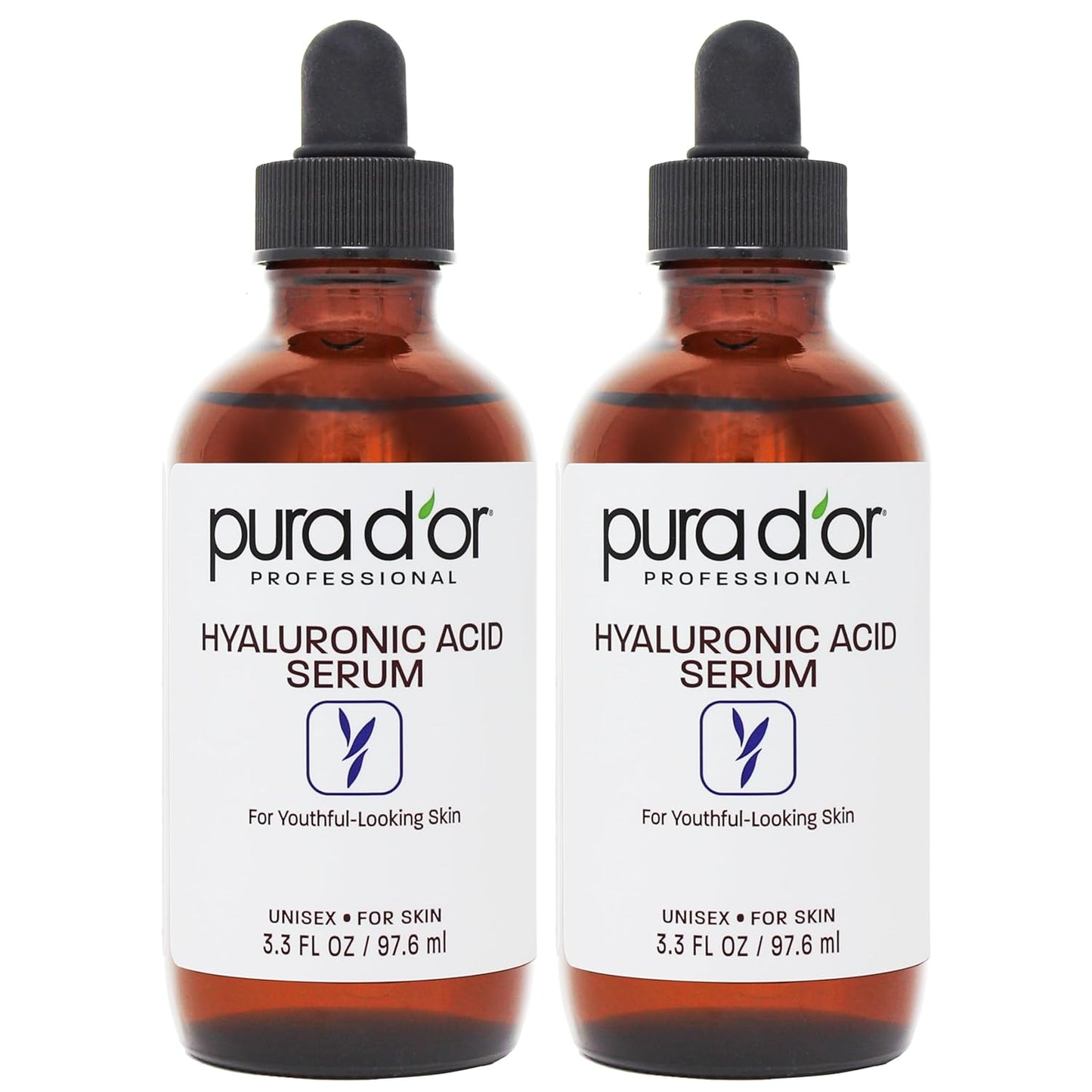 Hyaluronic Acid Serum 3.3 Oz - Deep Hydration & Anti-Aging Moisturizer for Smooth Skin
