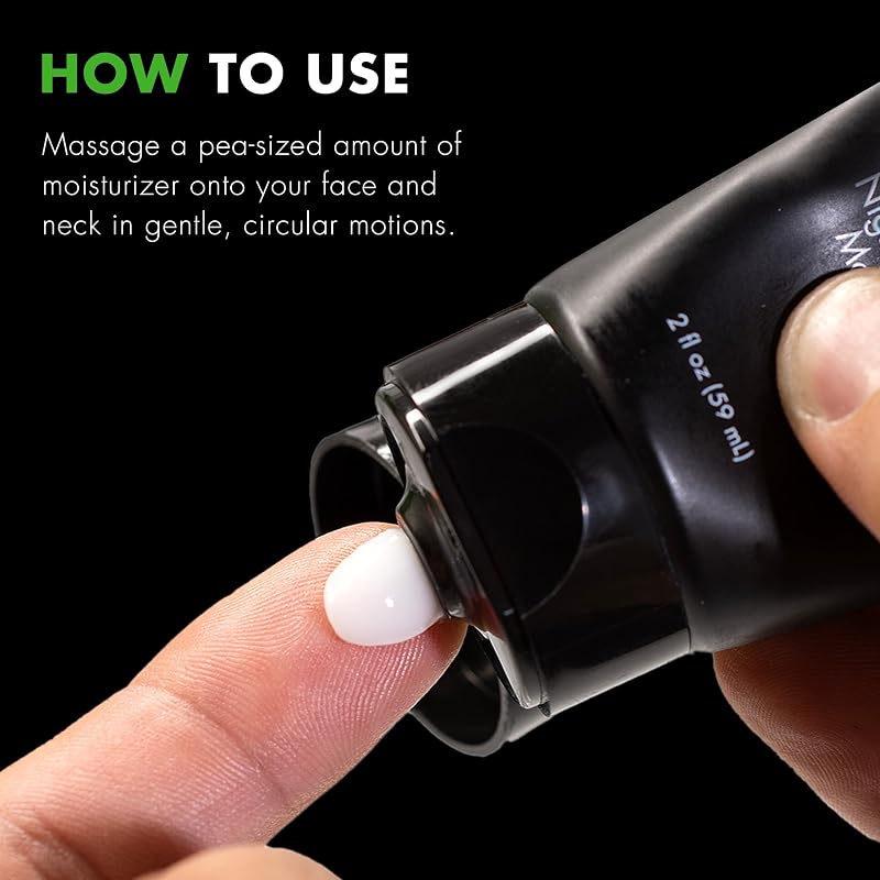 PM Nighttime Face Moisturizer for Men - Sensitive Skin, 2 Fl Oz