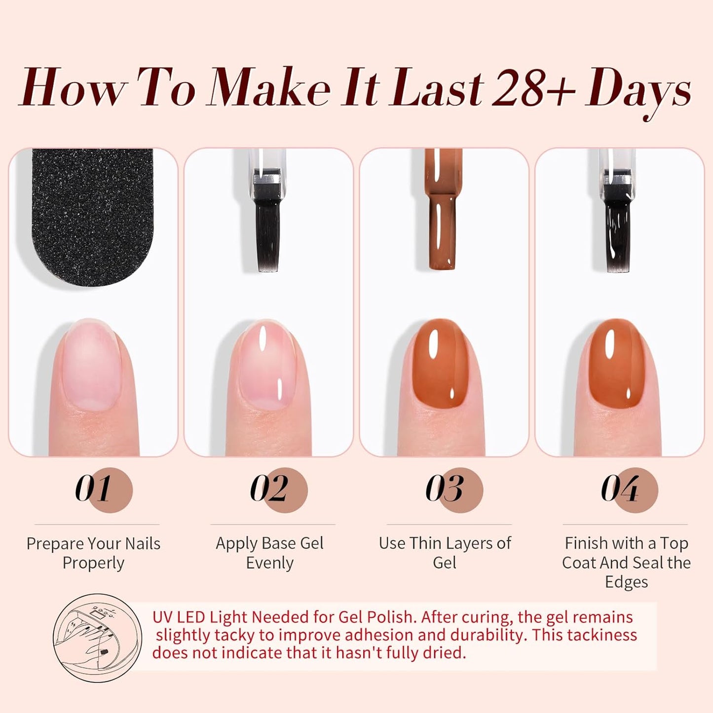 Born Pretty Neon Jelly Gel Nail Polish Set - Halloween Colors, Soak Off UV/LED for Salon & DIY
