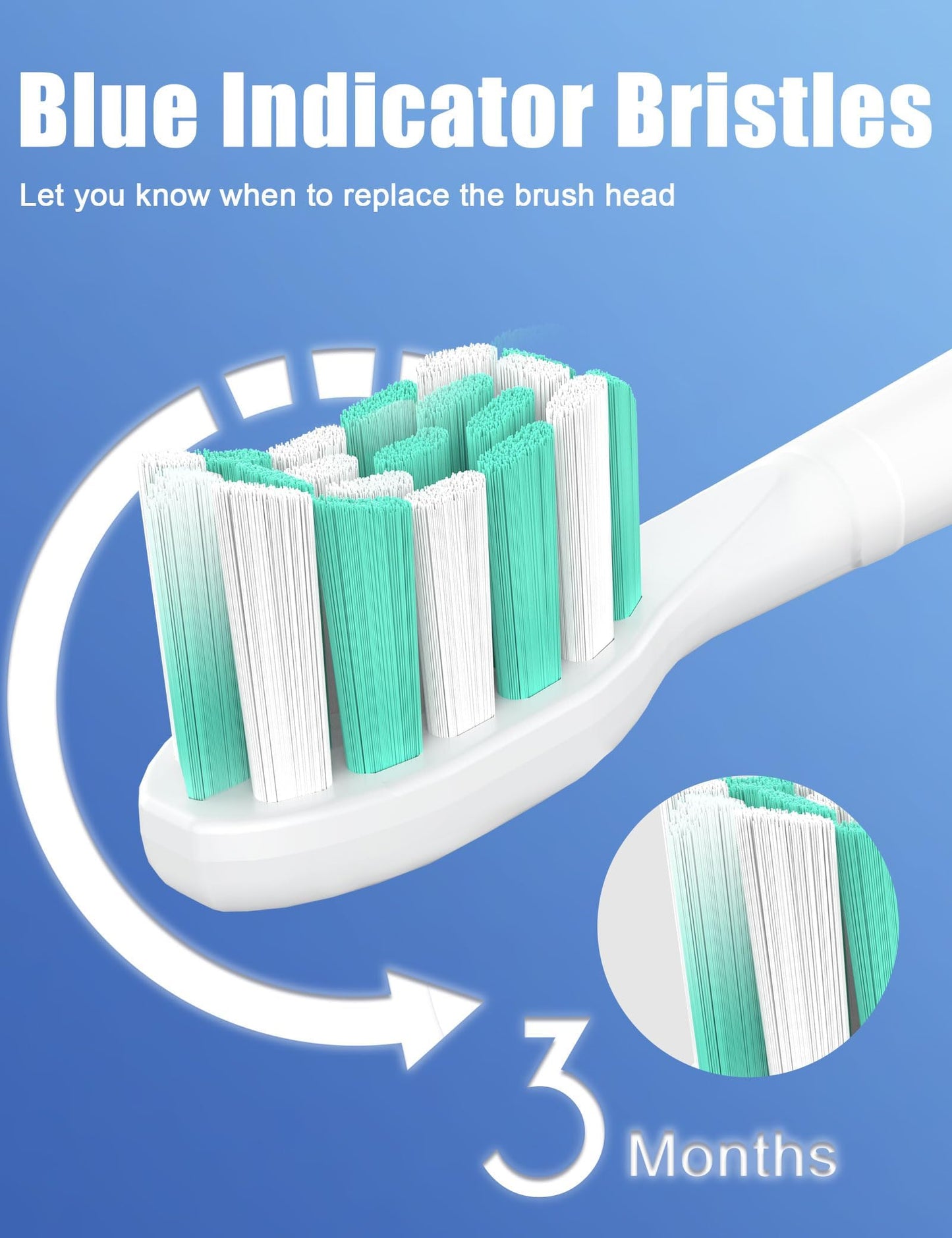 Toothbrush Replacement Heads for Philips Sonicare C1 C2 ProtectiveClean 4100 5100 Electric Toothbrush Head 1 2 Series Plaque Control Snap-on, 10 Pack