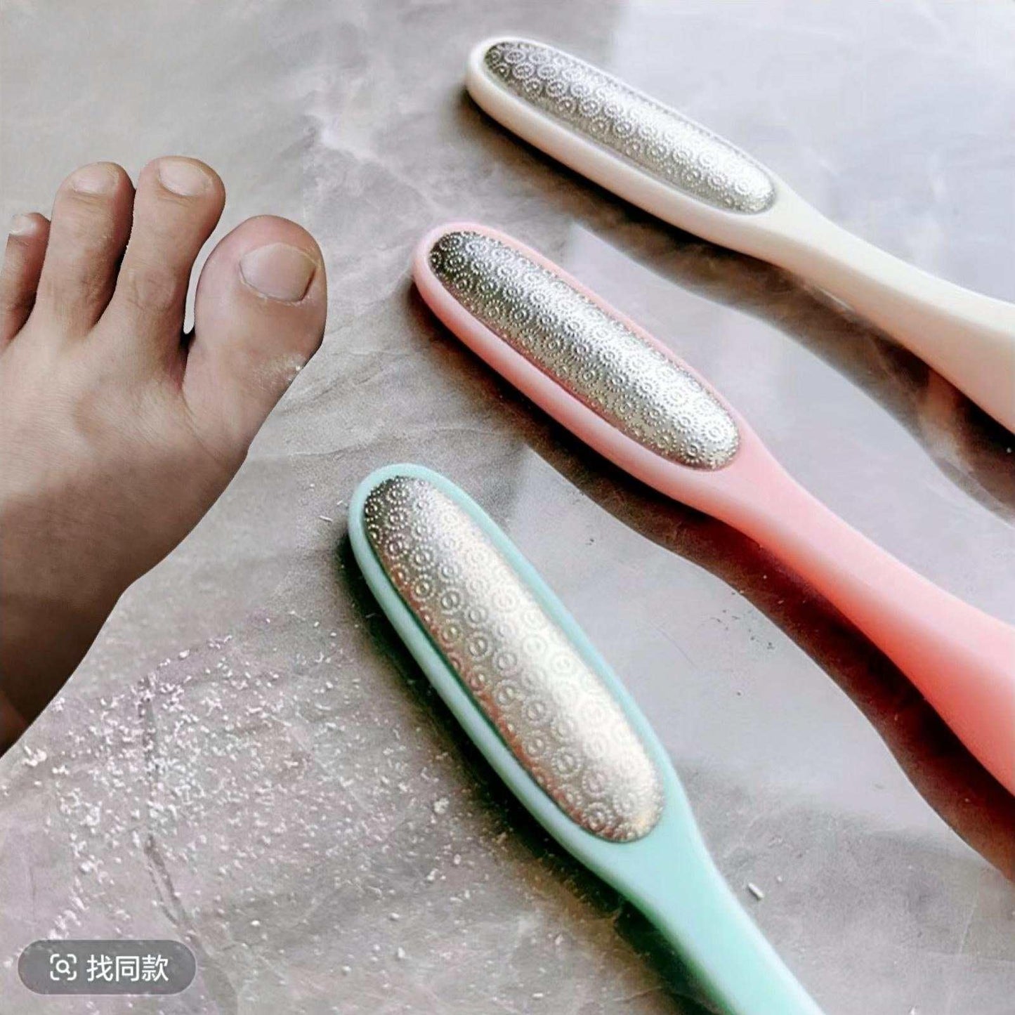 KINTEGOOD Precision Callus Remover & Bunion Scrubber for Toe Gaps, Hard Skin, and Corns – Mini Foot File Exfoliator with Compact Design for Pedicures and Sensitive Areas