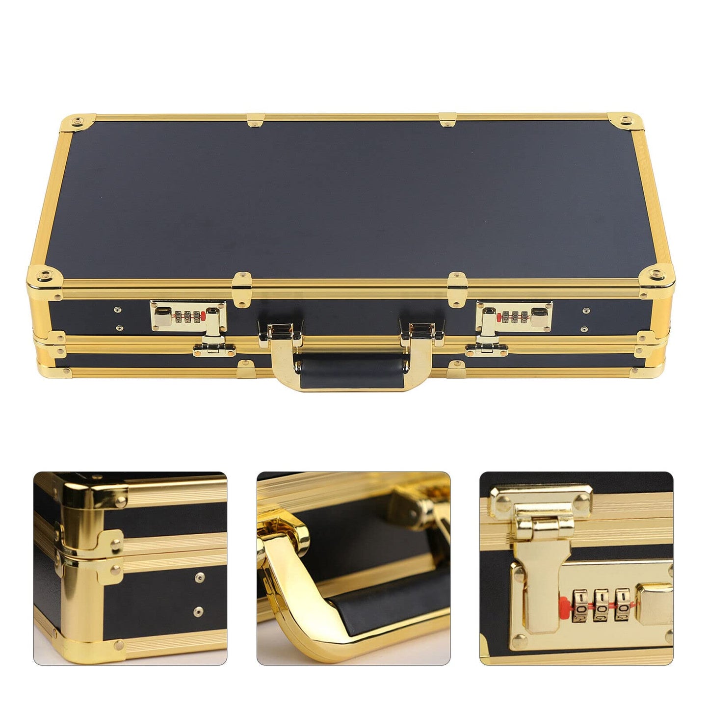 Goudergo Barber Travel Case,clipper Organizer Box,Safety Lock Box for Organize Clippers & Trimmers & Blades & Shears & Combs & Brushes& Other Styling Tools