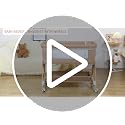 Baby Bassinet 3-in-1 Bedside Sleeper with Adjustable Height & Mesh, Khaki