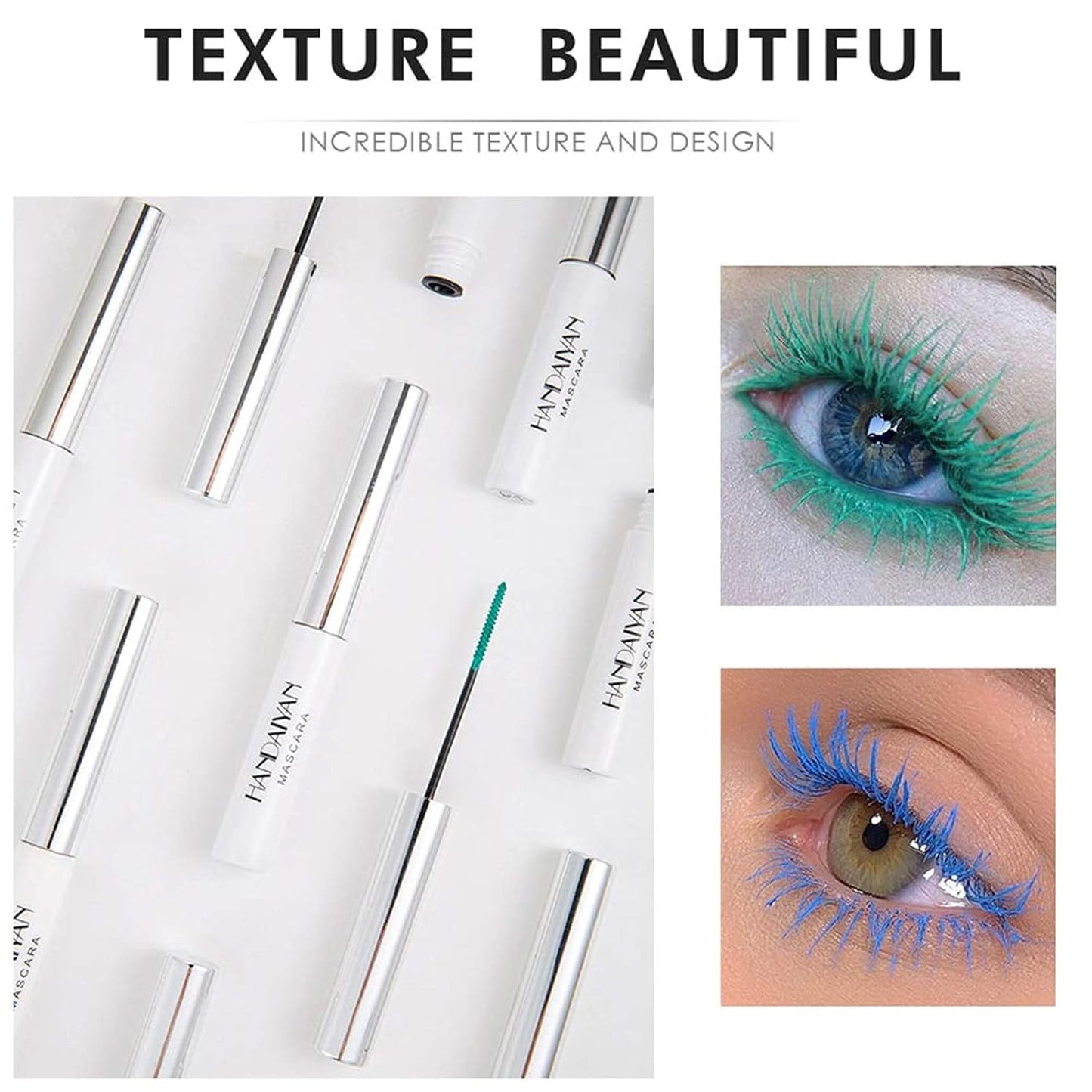 Colored Mascara Set - 9 Waterproof Shades for Long-Lasting Eye Makeup - Perfect Mother's Day Gift