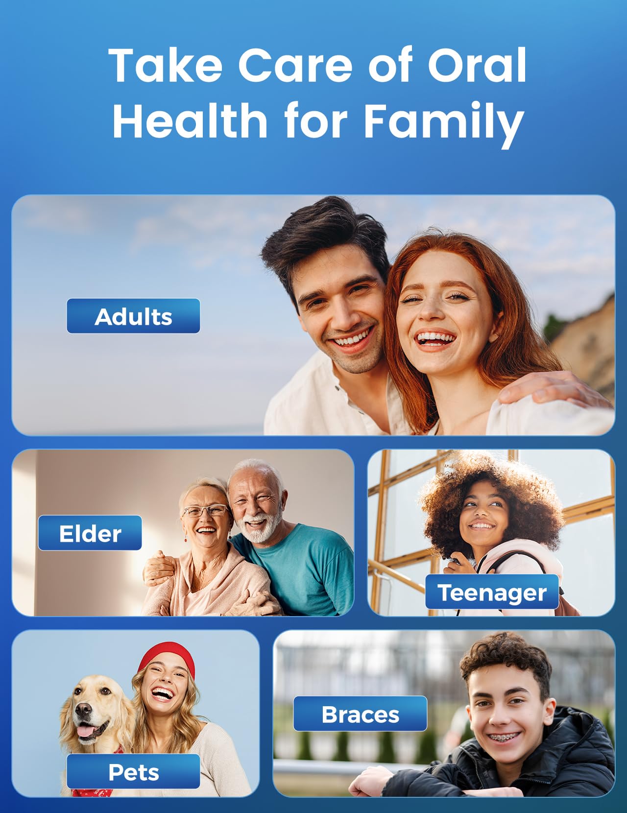 Plaque Remover for Teeth, Tartar Remover for Teeth with 3 Modes & Tongue Cleaner – Rechargeable Teeth Cleaning Kit with LED Light, Portable, Includes 2 Replacement Heads