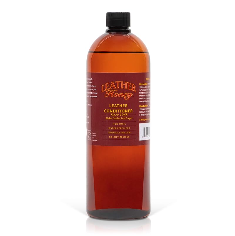 Leather Honey Leather Conditioner 32 Fl Oz - Non-Toxic, Made in USA Since 1968