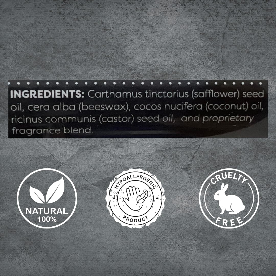 Vanilla Bourbon Mustache Wax - All-Natural Medium Hold Balm with Beeswax & Plant Oils