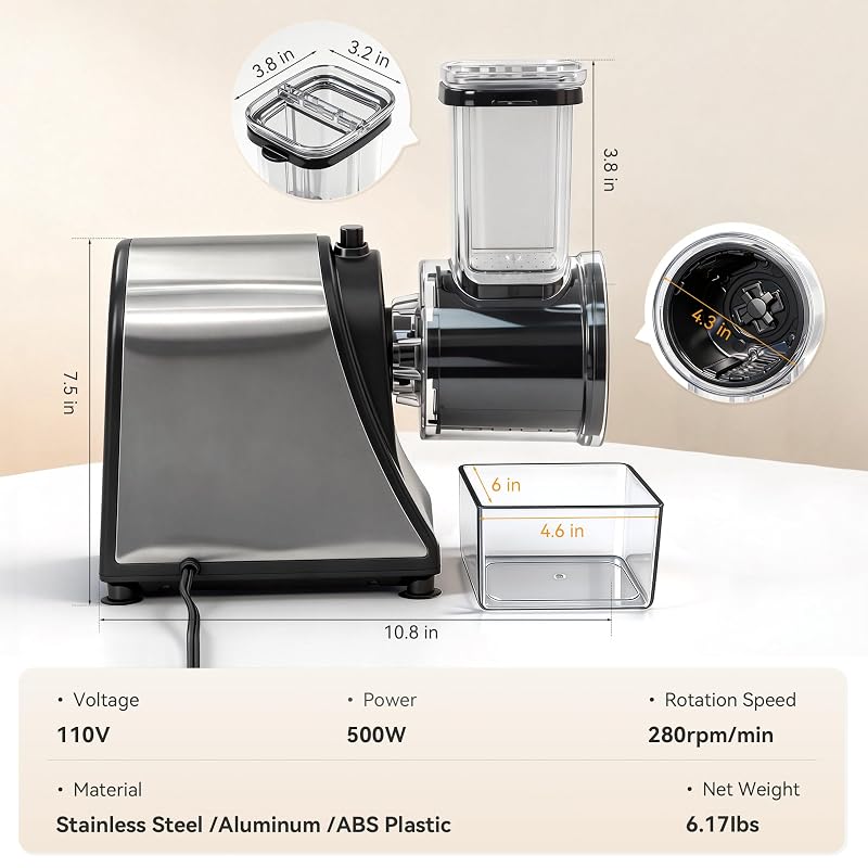 Electric Ice Crusher Shaved Ice Machine with Stainless Steel Body
