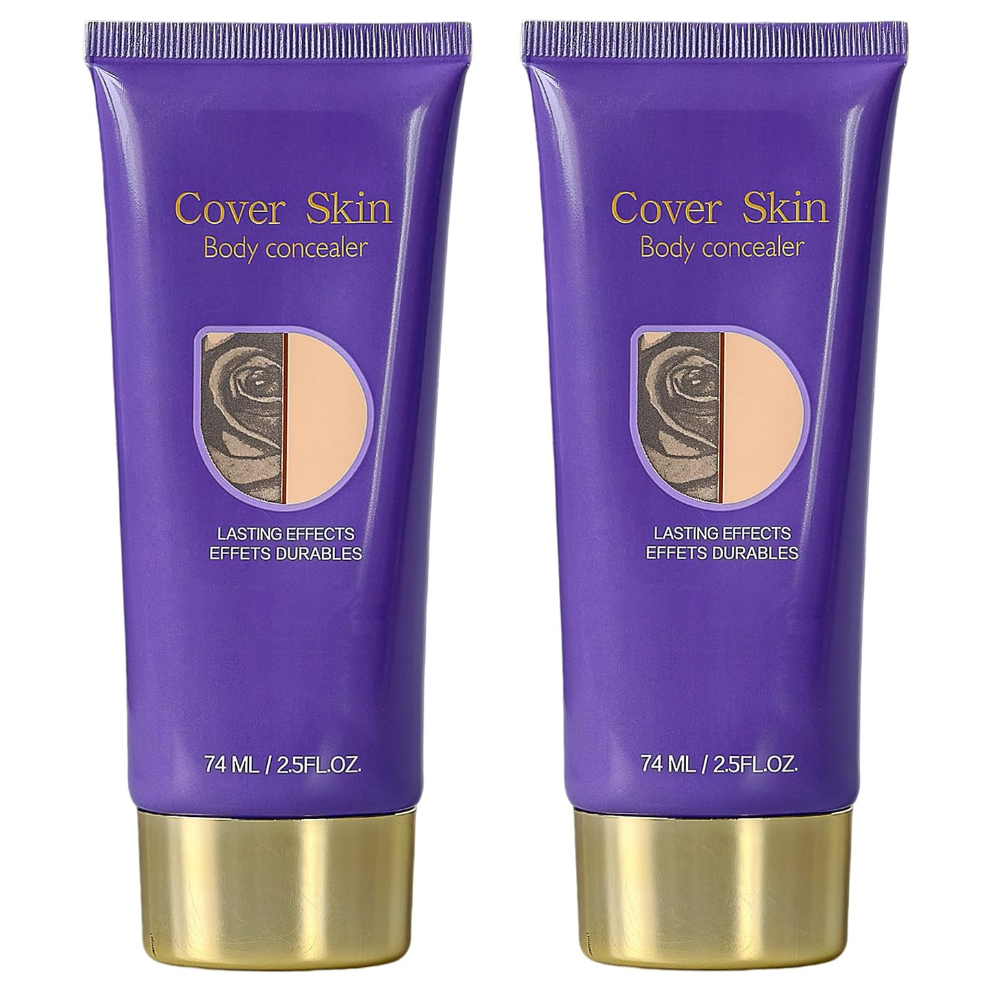 All over Complexion Perfector, Tattoo Cover Up Makeup Waterproof, Body Coverage Perfector, Transfer-Resistant and Long-Last Body Foundation (2PCS)