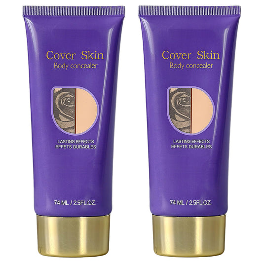 All over Complexion Perfector, Tattoo Cover Up Makeup Waterproof, Body Coverage Perfector, Transfer-Resistant and Long-Last Body Foundation (2PCS)