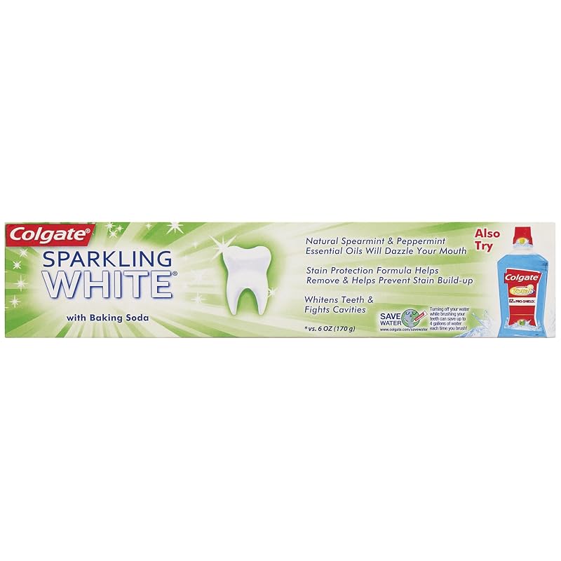 Colgate Sparkling White Mint 8 Oz Toothpaste - Pack of 6