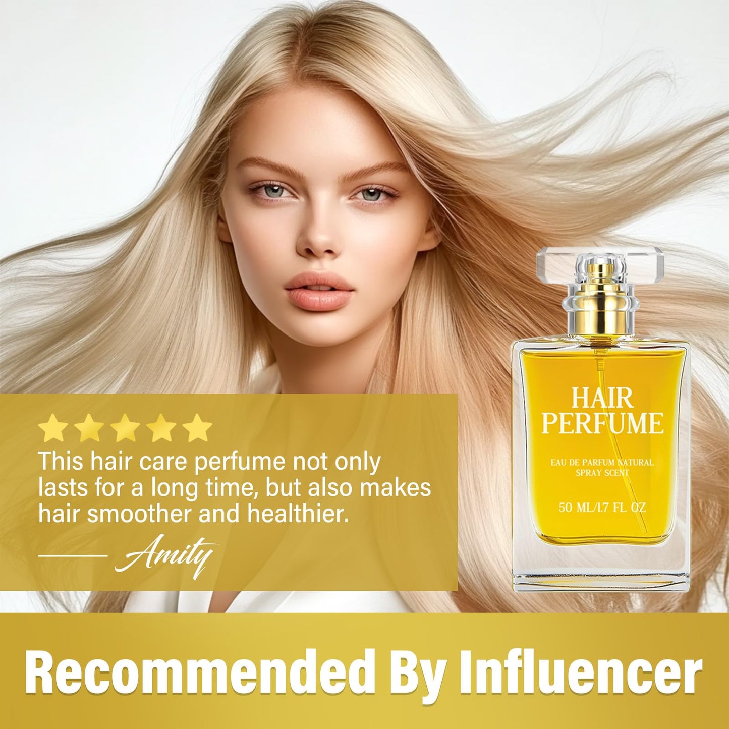 SudopoABAB Hair Perfume, Pheromone Perfume for Women, Essential Oil Perfu-me for Hair, Per-fume Oil Extract to Ha-ir Care, Lasting Fragrance for Long Time