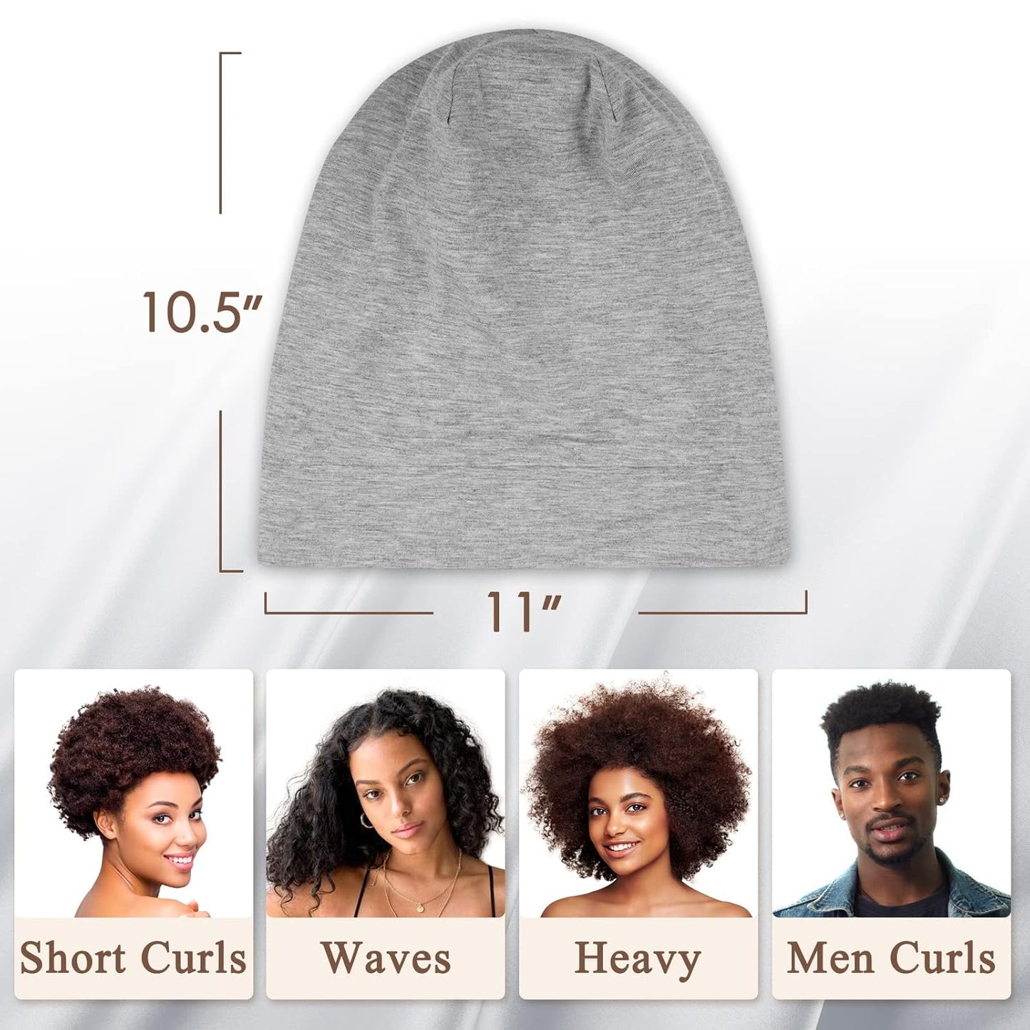 100% Silk Dreadlock Cap & Bonnet for Sleeping - Extra Large Hair Cover for Men & Women