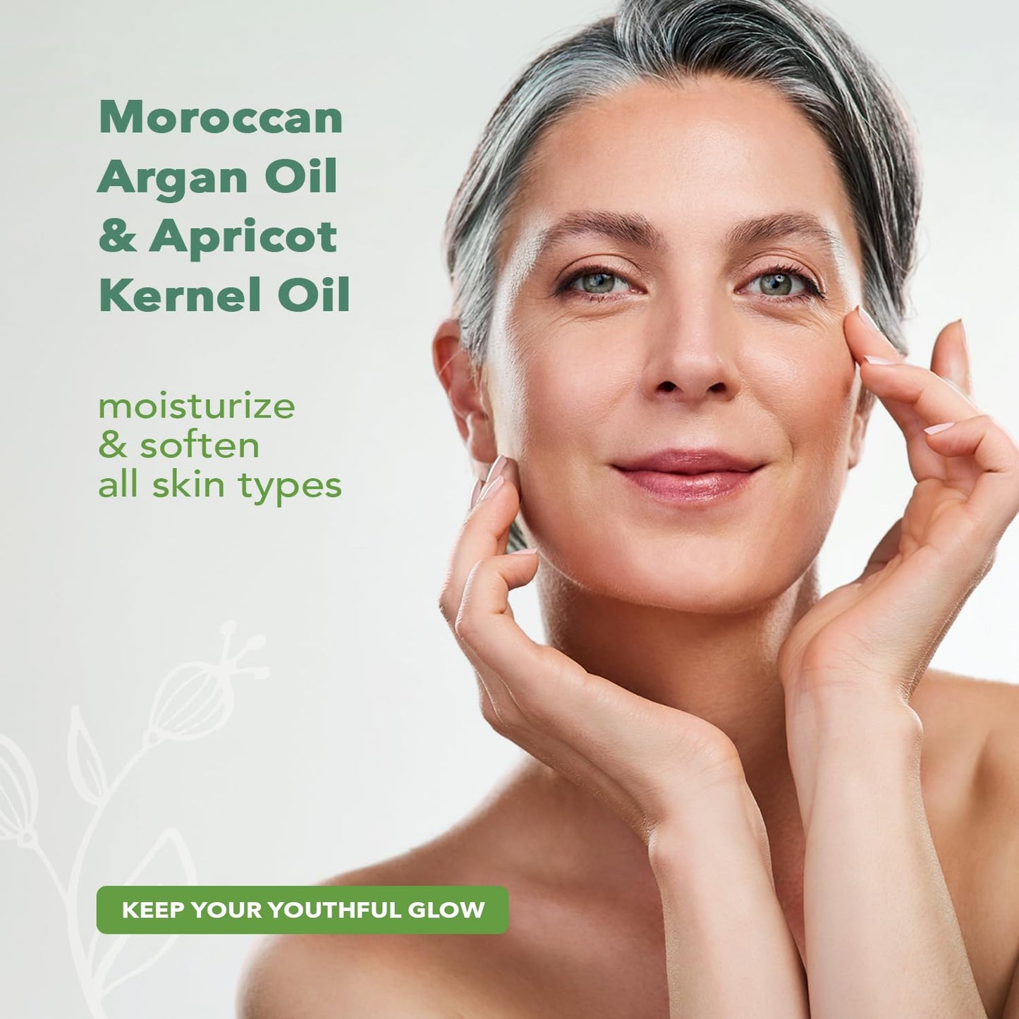 Nourish Organic Face Serum, Apricot & Argan – Pure Hydrating Facial Serum with Vitamin C and Vitamin A + Washable Cotton Round