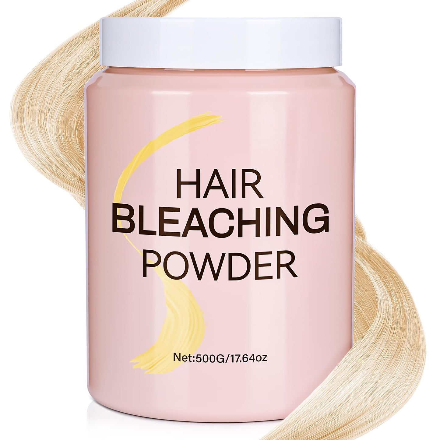 Bleach Powder for Hair，Hair Lightener-Up to 8 Levels of Lift，Quick Blue Hair Bleach Powder for All Hair Types.(500G/17.64oz)
