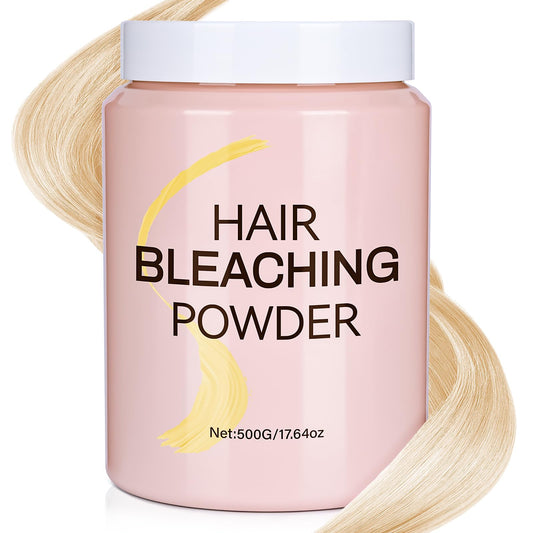 Bleach Powder for Hair，Hair Lightener-Up to 8 Levels of Lift，Quick Blue Hair Bleach Powder for All Hair Types.(500G/17.64oz)