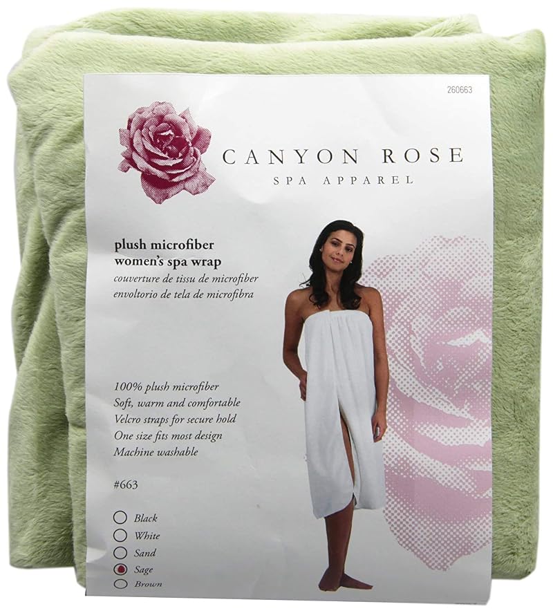 Sage Cloud 9 Spa Wrap Knee Length Microfiber Velvety-Soft