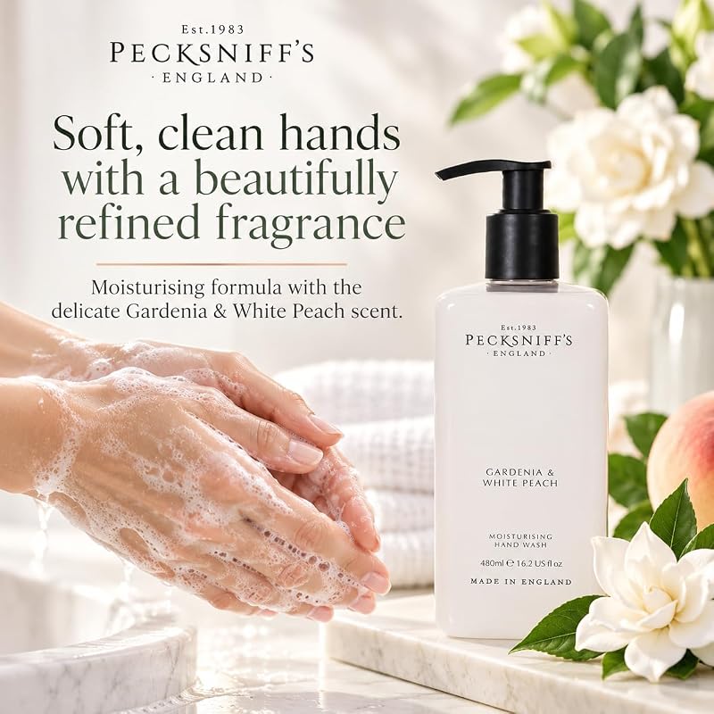 Gardenia & White Peach Hand Wash Liquid Soap 480 ml - Variation: Gardenia White Peach