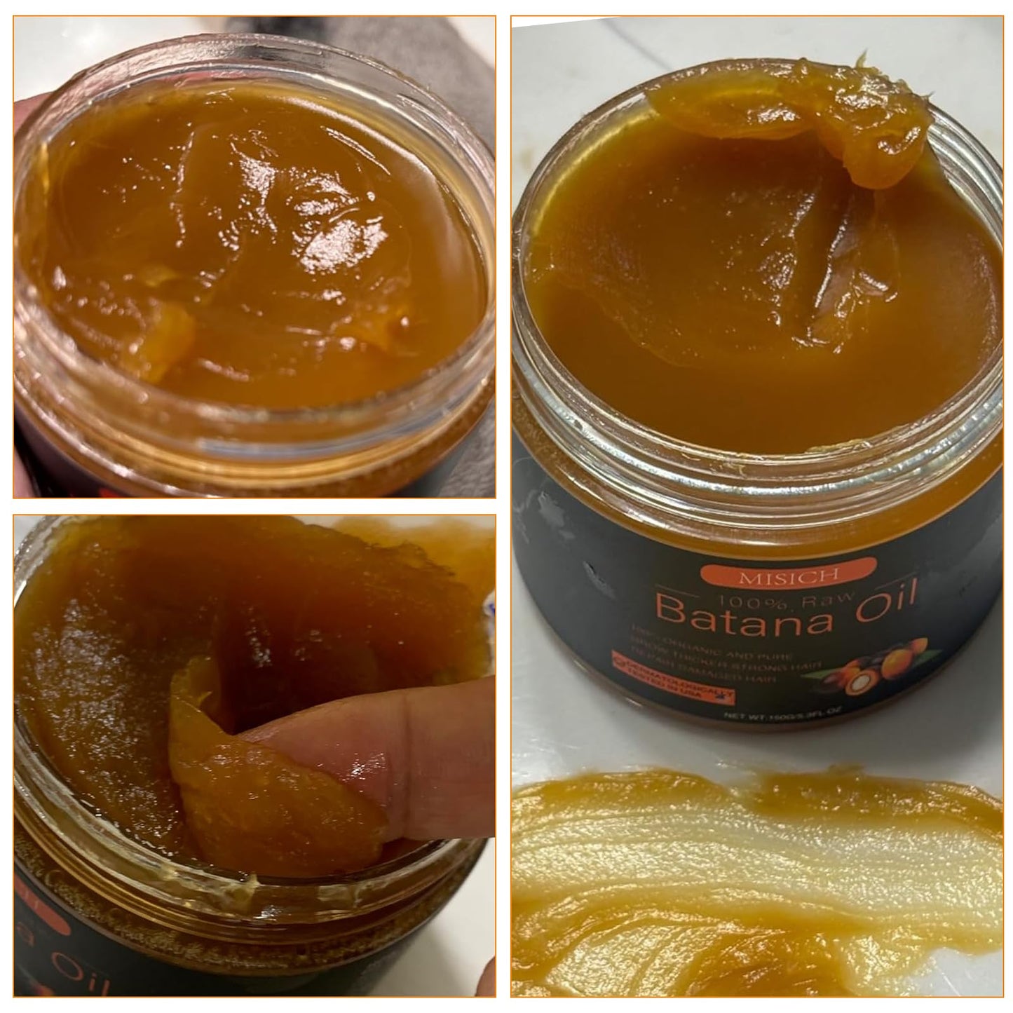 Raw Batana Oil for Hair Growth, 100% Natural Pure Dr. Sebi Botana Oil from Honduras, Unrefined Organic for Prevent Hair Loss, Enhances Thickness for Men & Women 5.3 oz