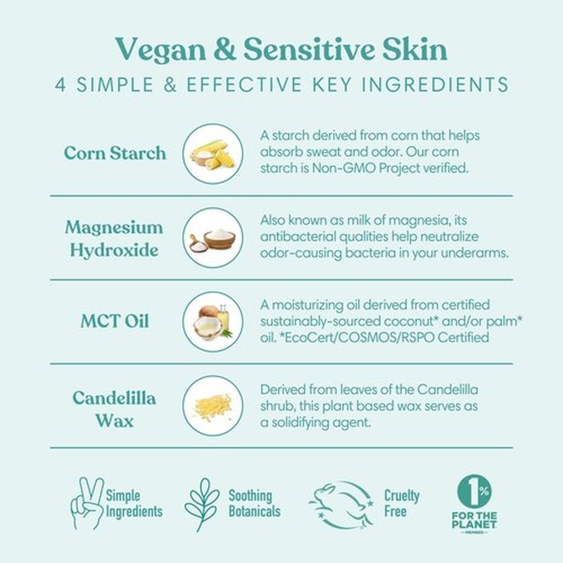 HUMBLE BRANDS Aluminum-Free Deodorant, Vegan and Cruelty- free, Formulated for Sensitive Skin, Palo Santo and Frankincense, 3 Pack, 2.5 Ounce
