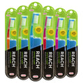 Reach Crystal Clean Toothbrush, Firm Bristles, 1 Count, Pack of 6