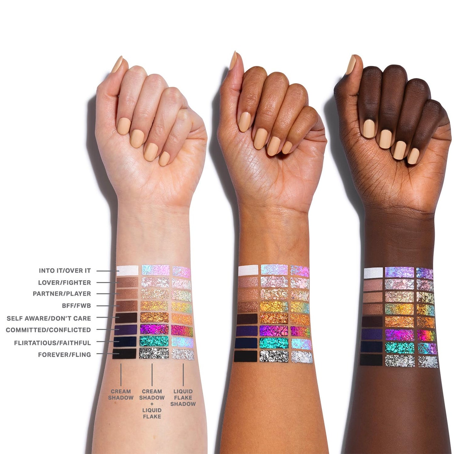 Morphe Mixed Signals Dual-Ended Eyeshadow Stick - Cream Eyeshadow Pigment & Chrome Liquid Flakes for Bold, Layered Eye Makeup Looks - Self Ware/Don't Care (0.96 oz)