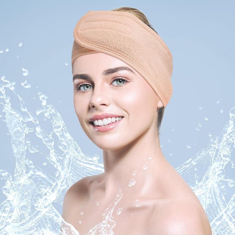 30 Pack Spa Headbands for Facial - Light Pink, Adjustable Hair Wrap (Variation: Light Pink+30)