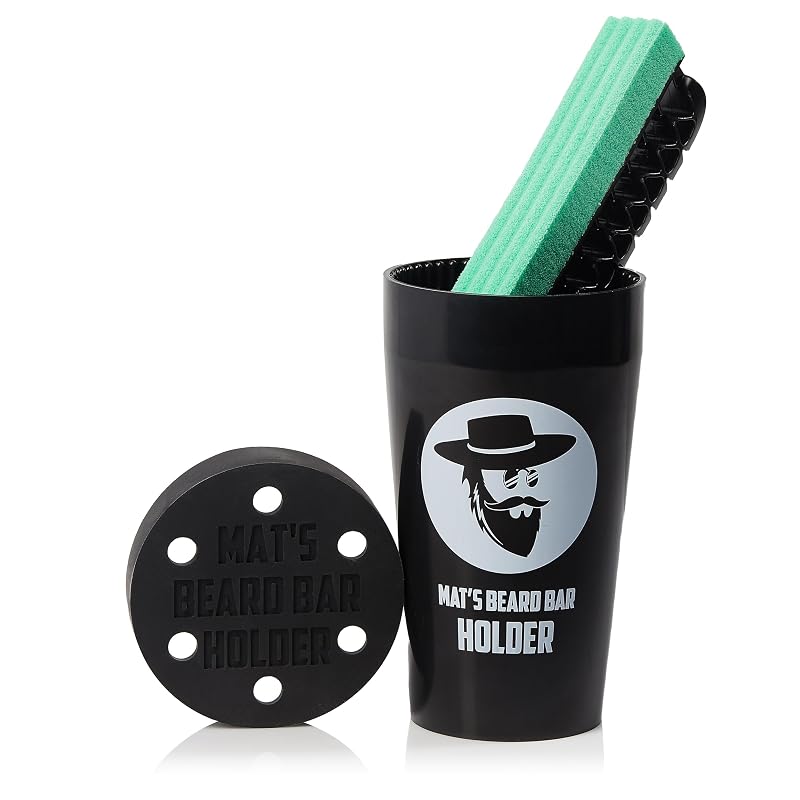 Beard Bar Pro (V2.0) & Holder - Flexible Beard Trimming Cleanup Tool