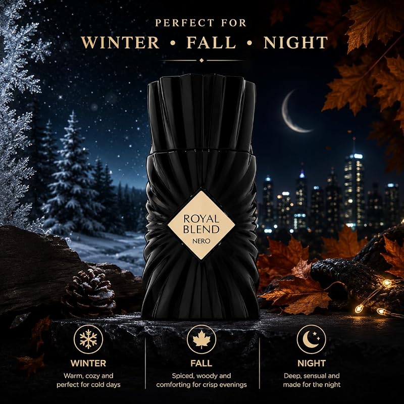 Royal Blend Nero EDP 100ml by Fragrance World - Extrait de Parfum