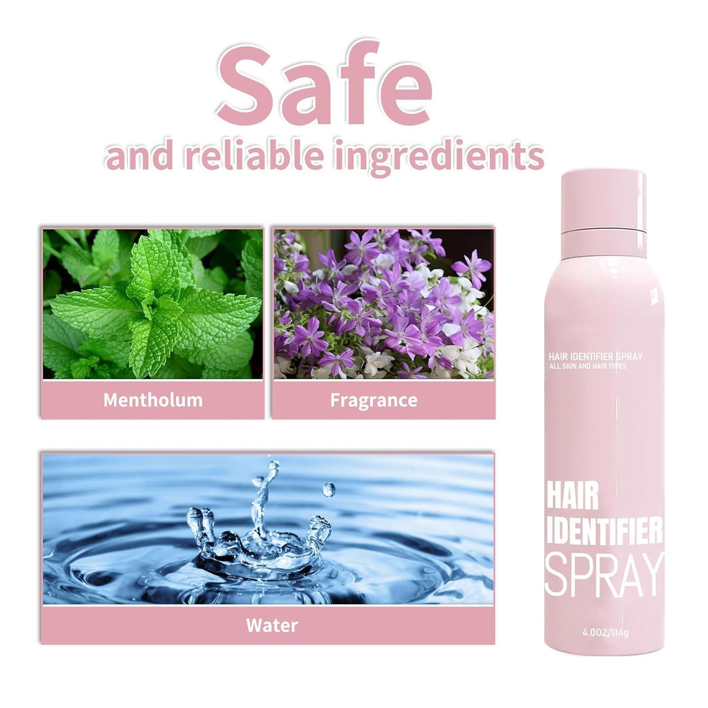 Vrpshe Hair Identifier Spray, Skin Body Face Hair Identifier Spray, Skin Dermaplaning Spray for Face (1 Pack)