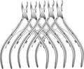 5 Packs Cuticle Trimmer, Cuticle Nippers Professional Stainless Steel Cuticle Cutter Clippers Cuticle Remover, Pedicure Manicure Tools for Fingernails and Toenails