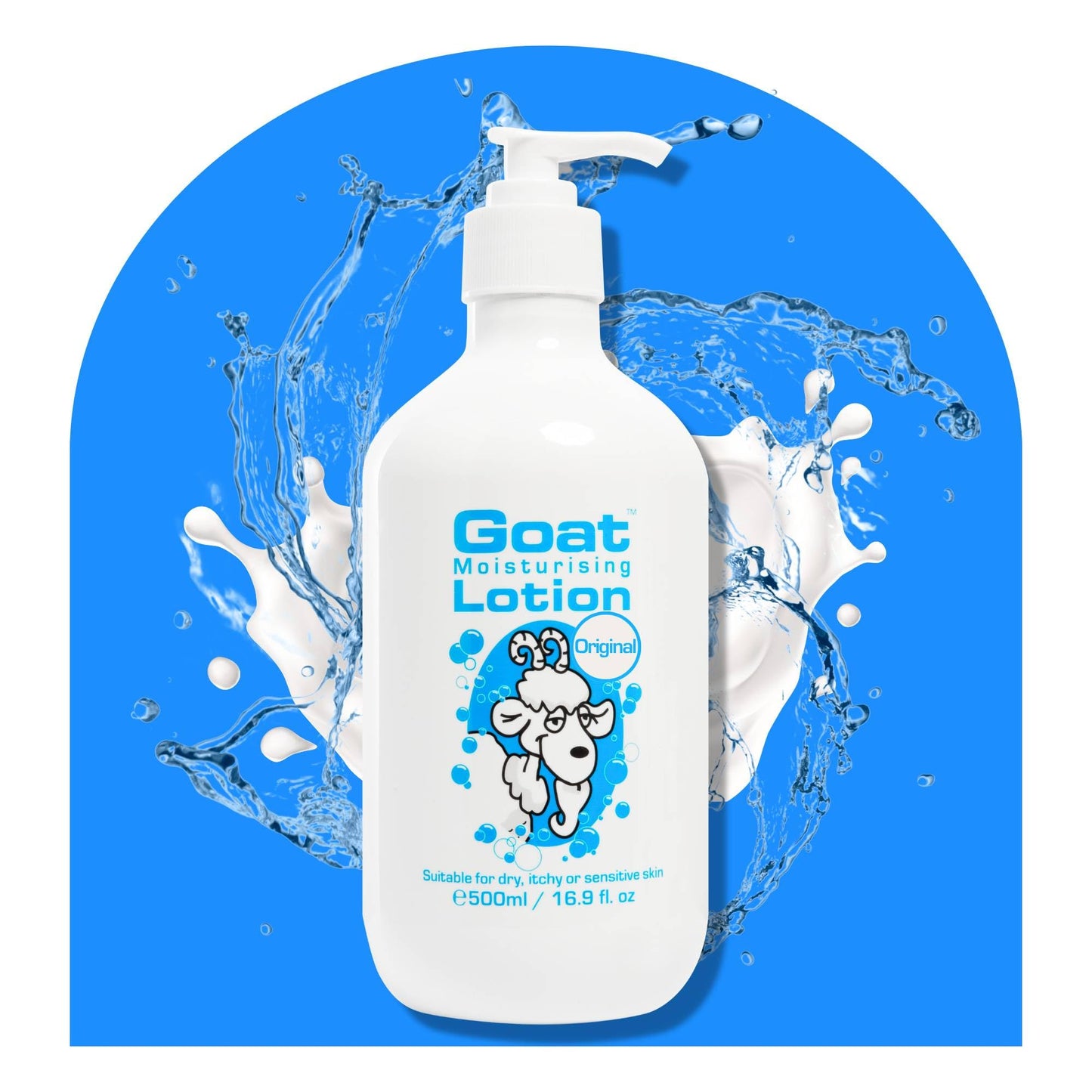 Goat Milk Lotion - Moisturizing - Non Greasy - 17 oz Enriched Milk, Suitable for Dry, Itchy or Sensitive Skin - Made in Australia - Original