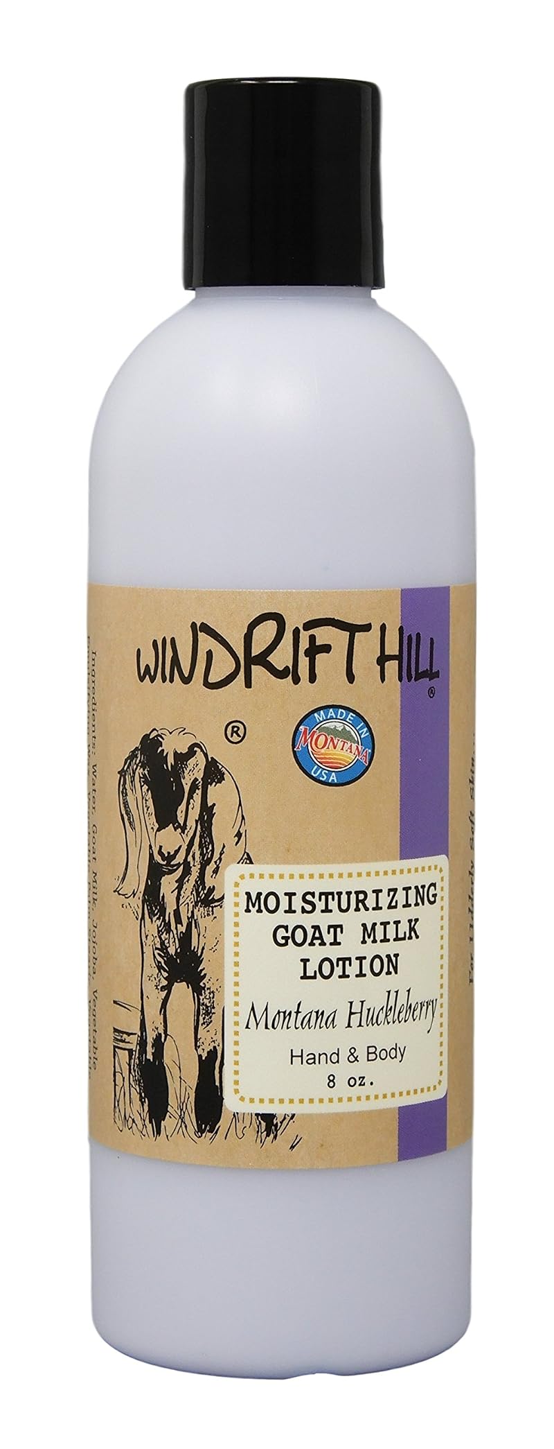 Goat Milk Moisturizing Lotion with Huckleberry - Natural Skin Care
