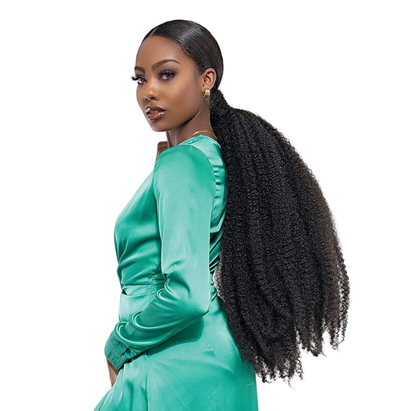 Janet Collection Nala Tress 6X Expression Afro Twist Braid 80" (6Pcs) Off Black 1B