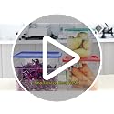 8QT Square Food Storage Containers with Lids - 4 Pack, Clear, Dishwasher & Freezer Safe