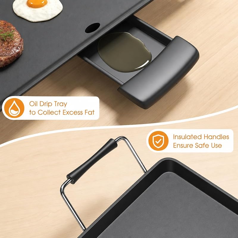 DORTALA 35" Extra Large Electric Griddle 2000W Nonstick Surface